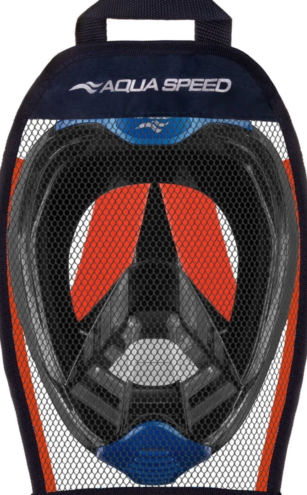 Maska do nurkowania snorkelingu pełnotwarzowa Aqua Speed Veifa ZX 10 - granatowa