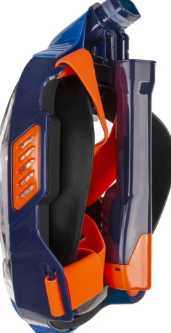 Maska do nurkowania snorkelingu pełnotwarzowa Aqua Speed Veifa ZX 10 - granatowa