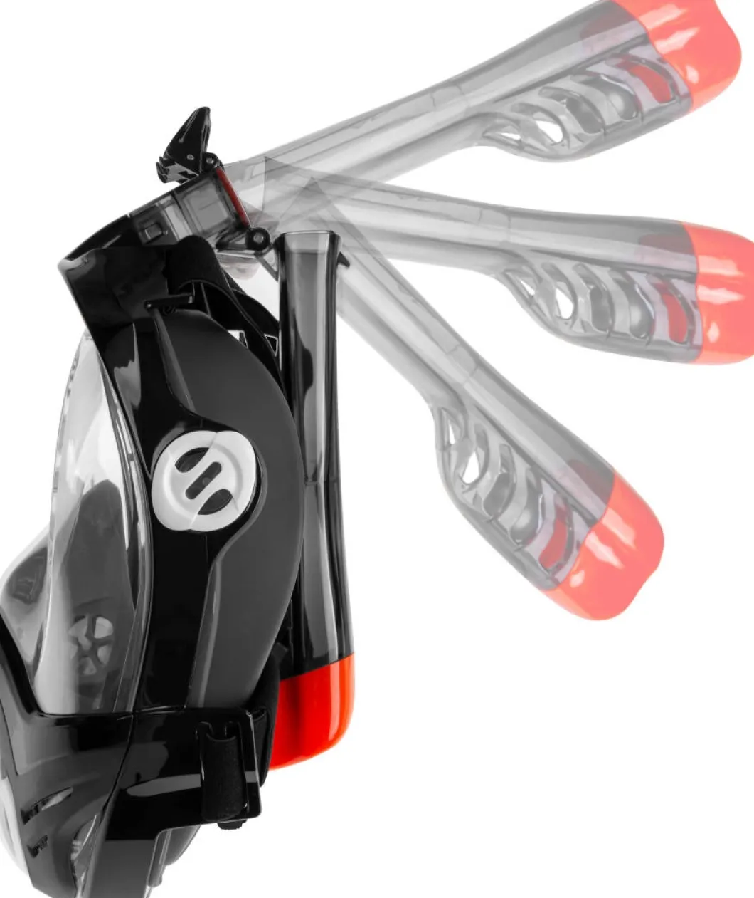 Maska do snorkelingu pełnotwarzowa Aqua Speed Brizo 07 - czarna