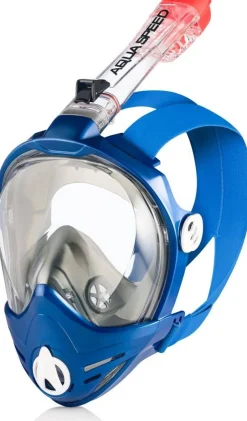 Maska do snorkelingu pełnotwarzowa Aqua Speed Brizo 11 - niebieska