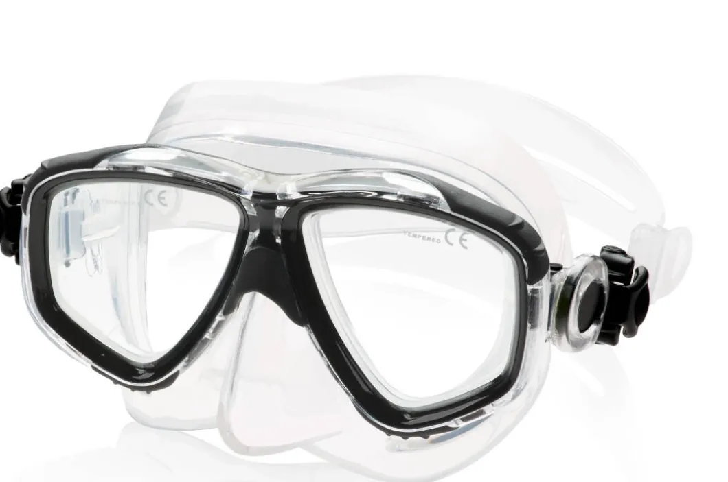 Maska korekcyjna do nurkowania Aqua Speed Vison 07 - czarna