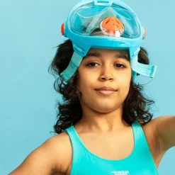 Maska nurkowa pełnotwarzowa Aqua Speed Spectra 2.0 Kid 02 - turkusowa