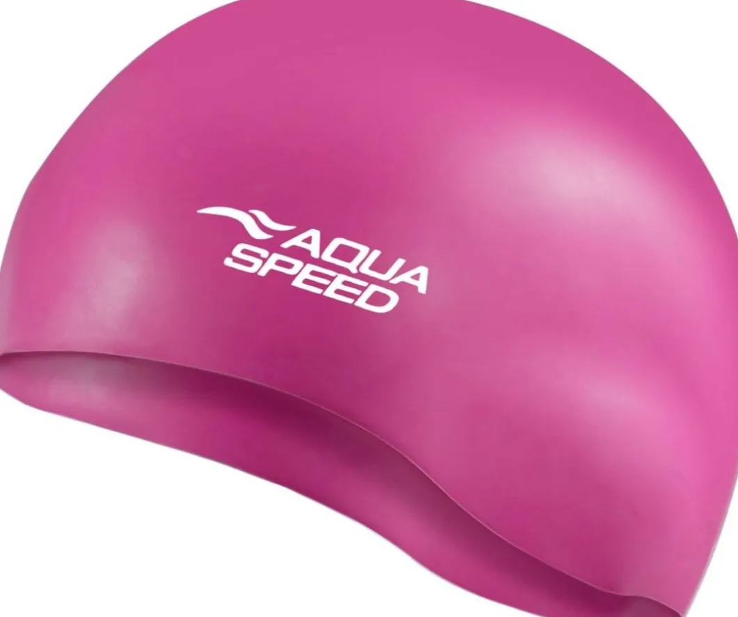 Mocno rozciągliwy czepek pływacki z silikonu Aqua Speed Mono 29 - różowy
