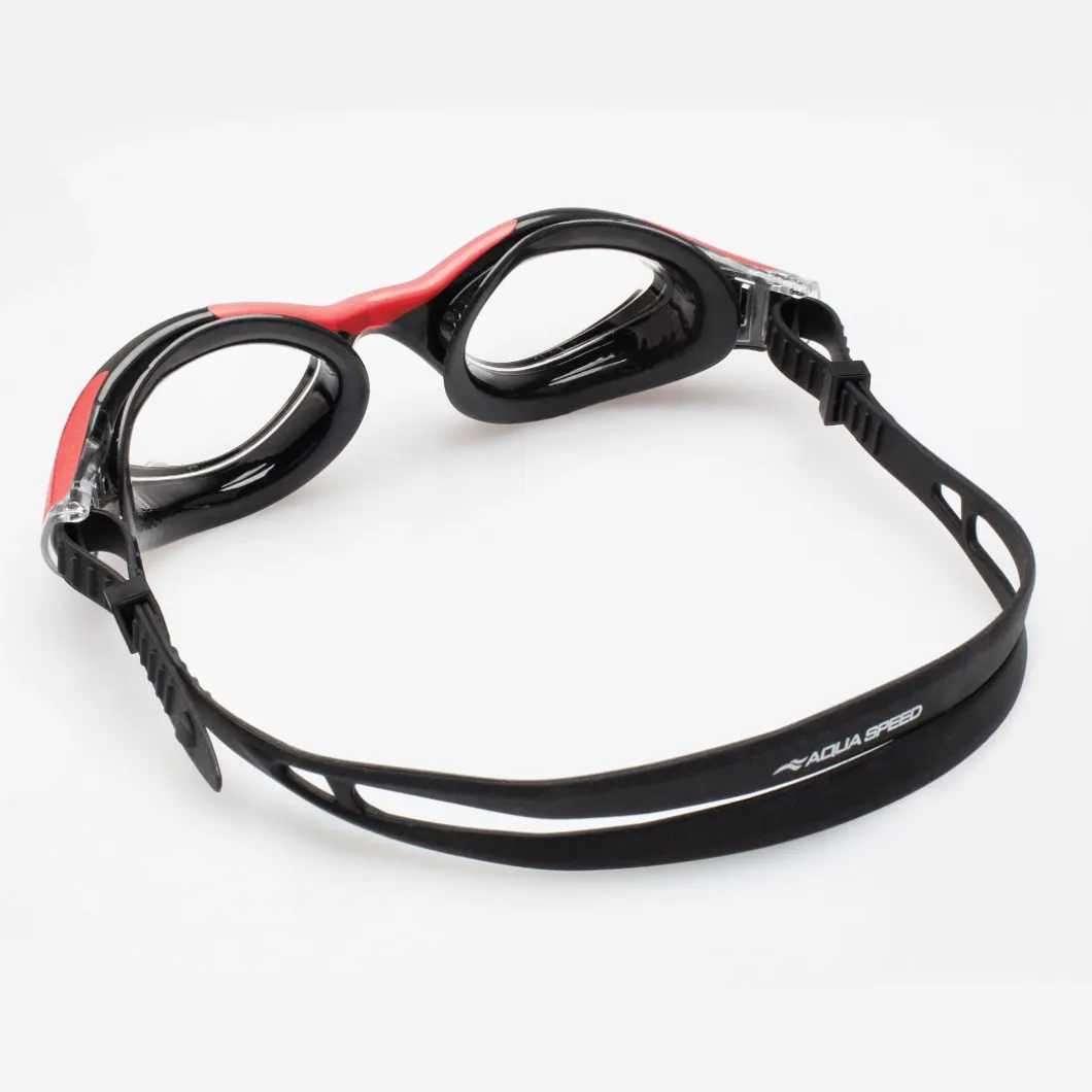 Okulary pływackie Aqua Speed Aquilo 31 - czarno-czerwone