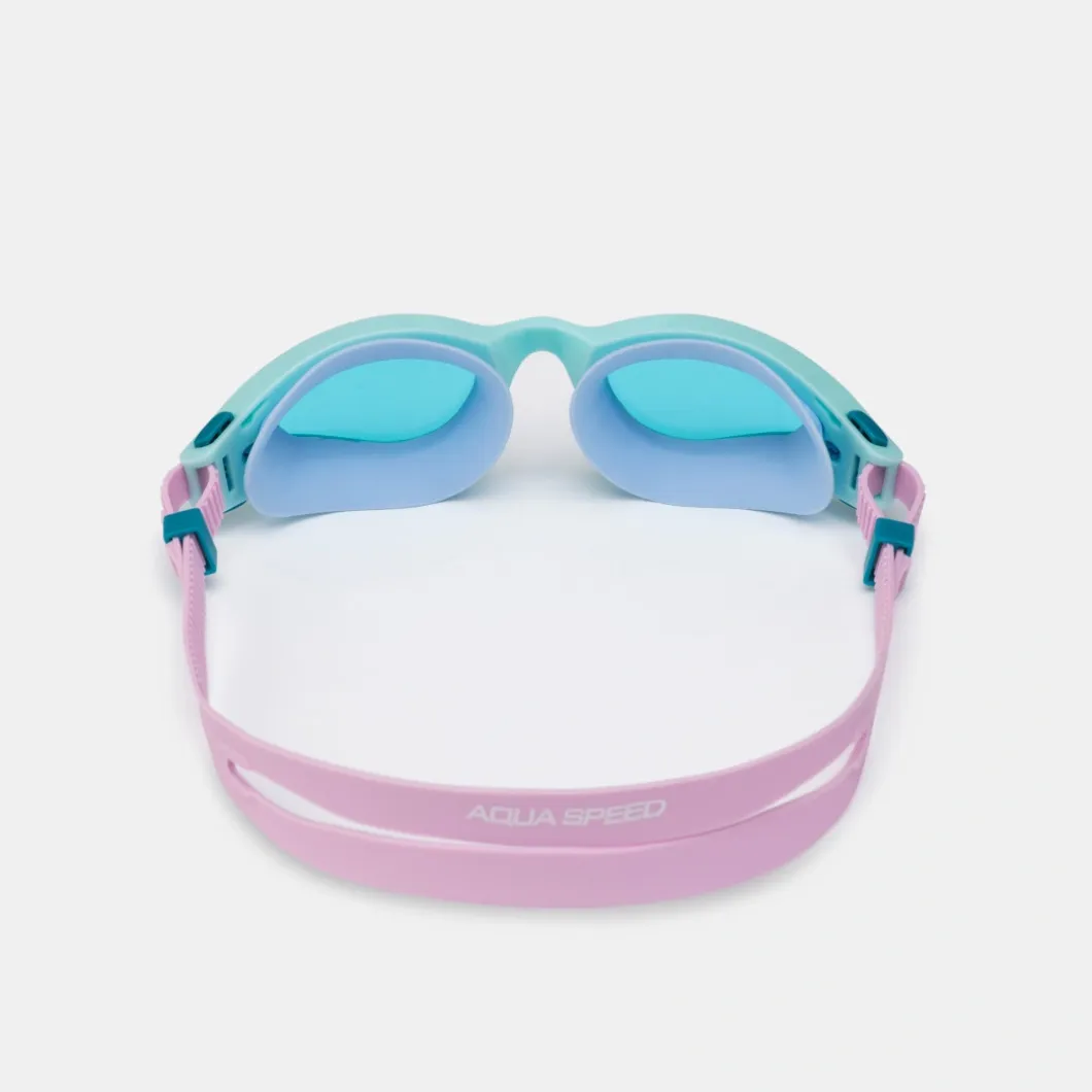 Okulary pływackie Aqua Speed Aurora Nano Anti-Fog kol.63- turkusowo-różowe -błękitne szkła