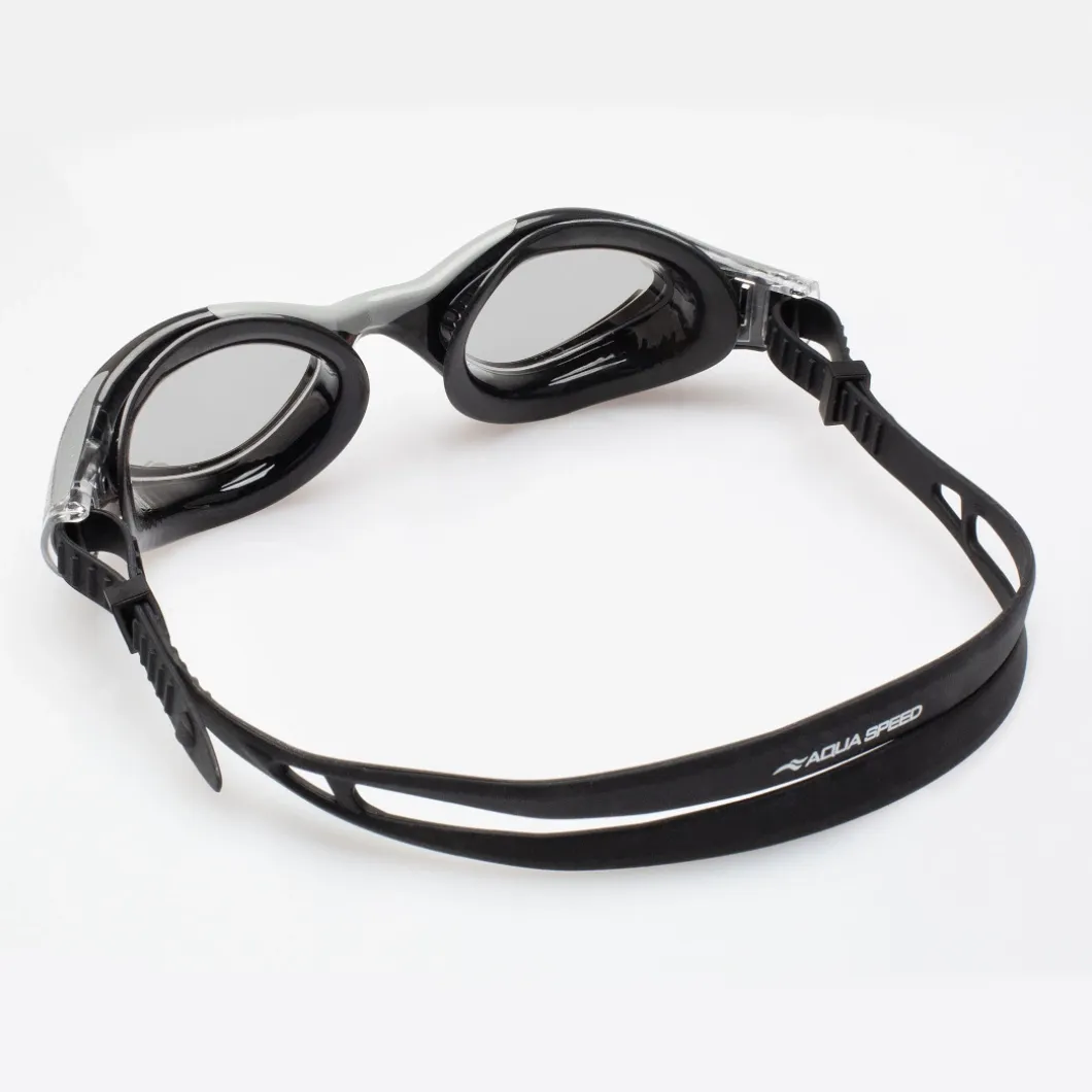 Okulary pływackie Aqua Speed Aquilo 23 - czarno-szare -dymione szkła