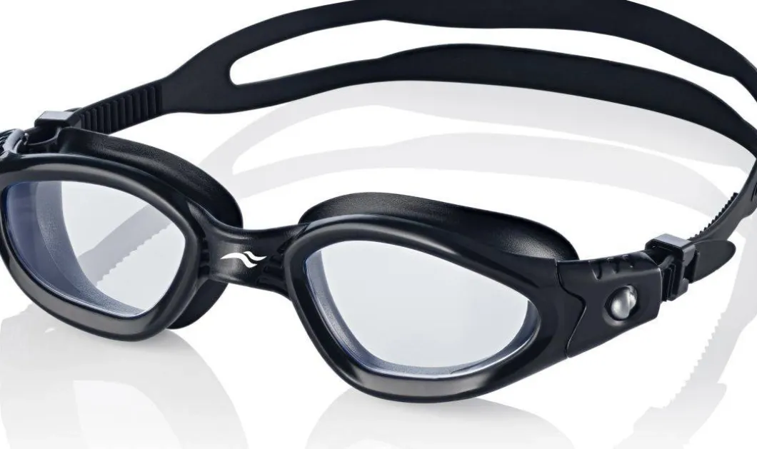 Okulary pływackie Aqua Speed Atlantic 07 - czarne - bezbarwne szkła