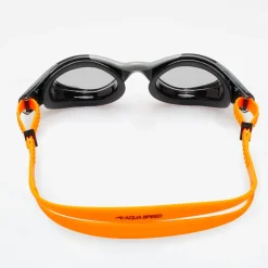 Okulary pływackie Aqua Speed Aquilo 75 - czarno-pomarańczowe-dymione szkła