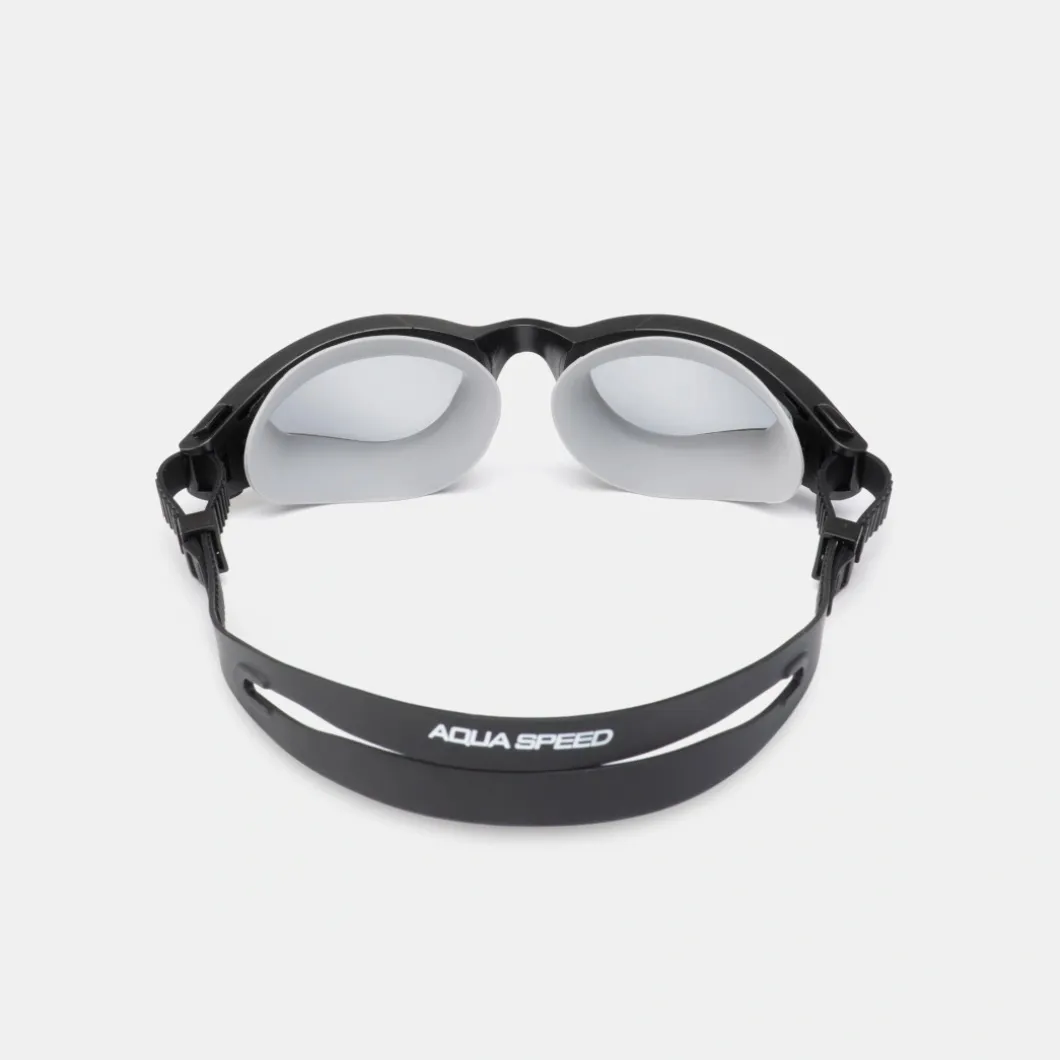 Okulary pływackie Aqua Speed Aurora Nano Anti-Fog kol.26- czarno-szare -dymione szkła