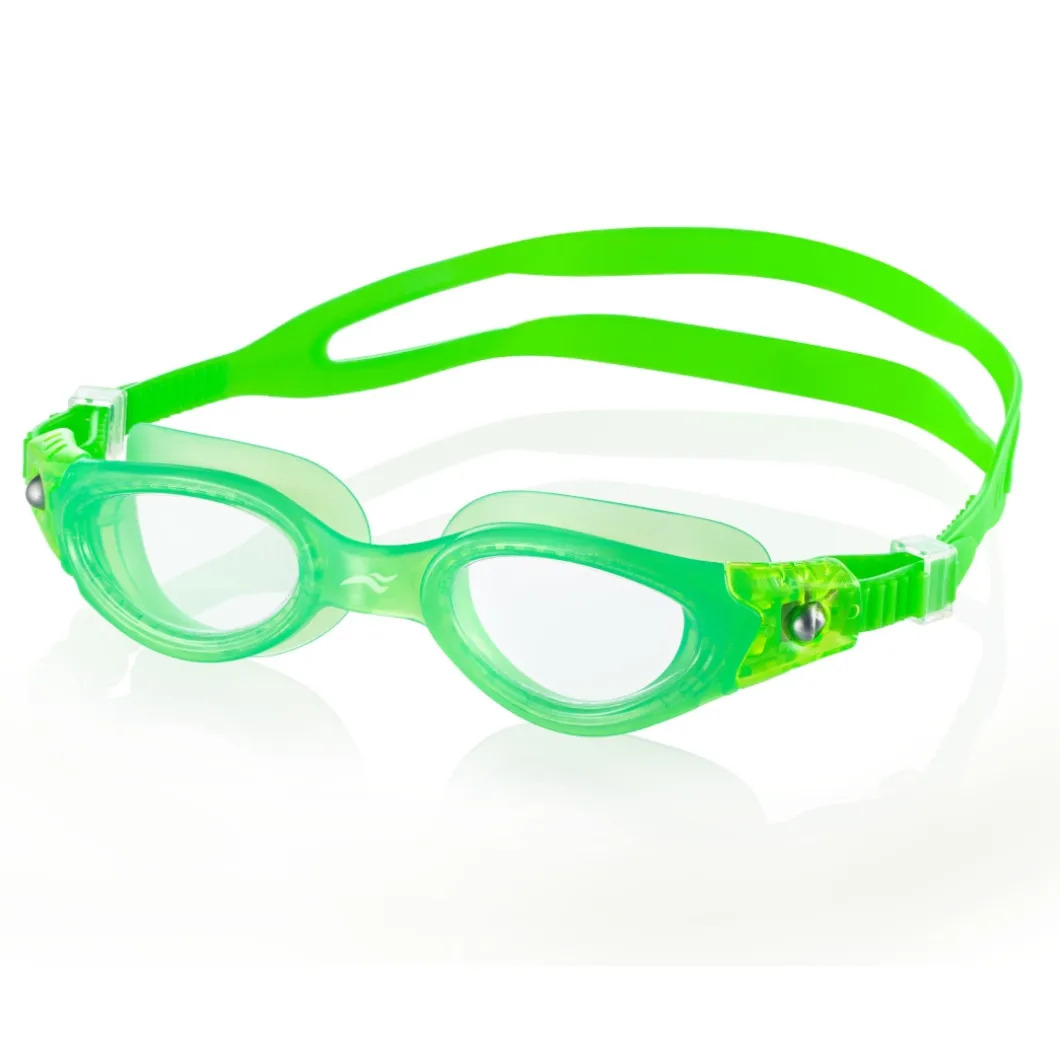 Okulary pływackie Aqua Speed Pacific Jr 04 - zielone - bezbarwne szkła