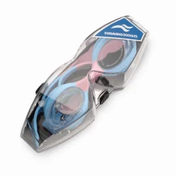 Okulary pływackie dla dzieci Aqua Speed Tiki kol.63- niebiesko-różowe- bezbarwne szkła