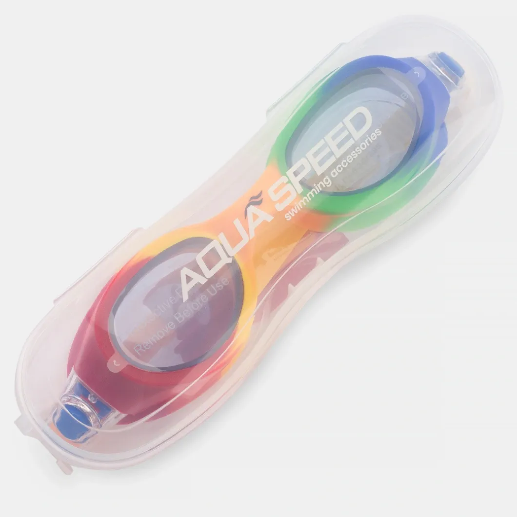 Okulary pływackie dla dzieci Aqua Speed Pegaz 30 - kolorowe - bezbarwne szkła