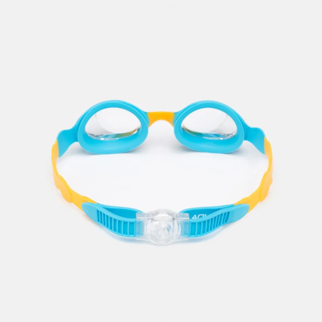 Okulary pływackie dla dzieci Aqua Speed Tiki kol.275- niebiesko-pomarańczowe- bezbarwne szkła