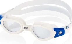 Okulary pływackie dziecięce Aqua Speed Pacific Jr Bendyzz 51 - białe - bezbarwne szkła