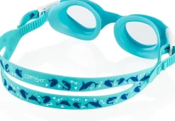 Okulary pływackie dziecięce Aqua Speed Pacific Jr Bendyzz 22 - niebieskie -bezbarwne szkła