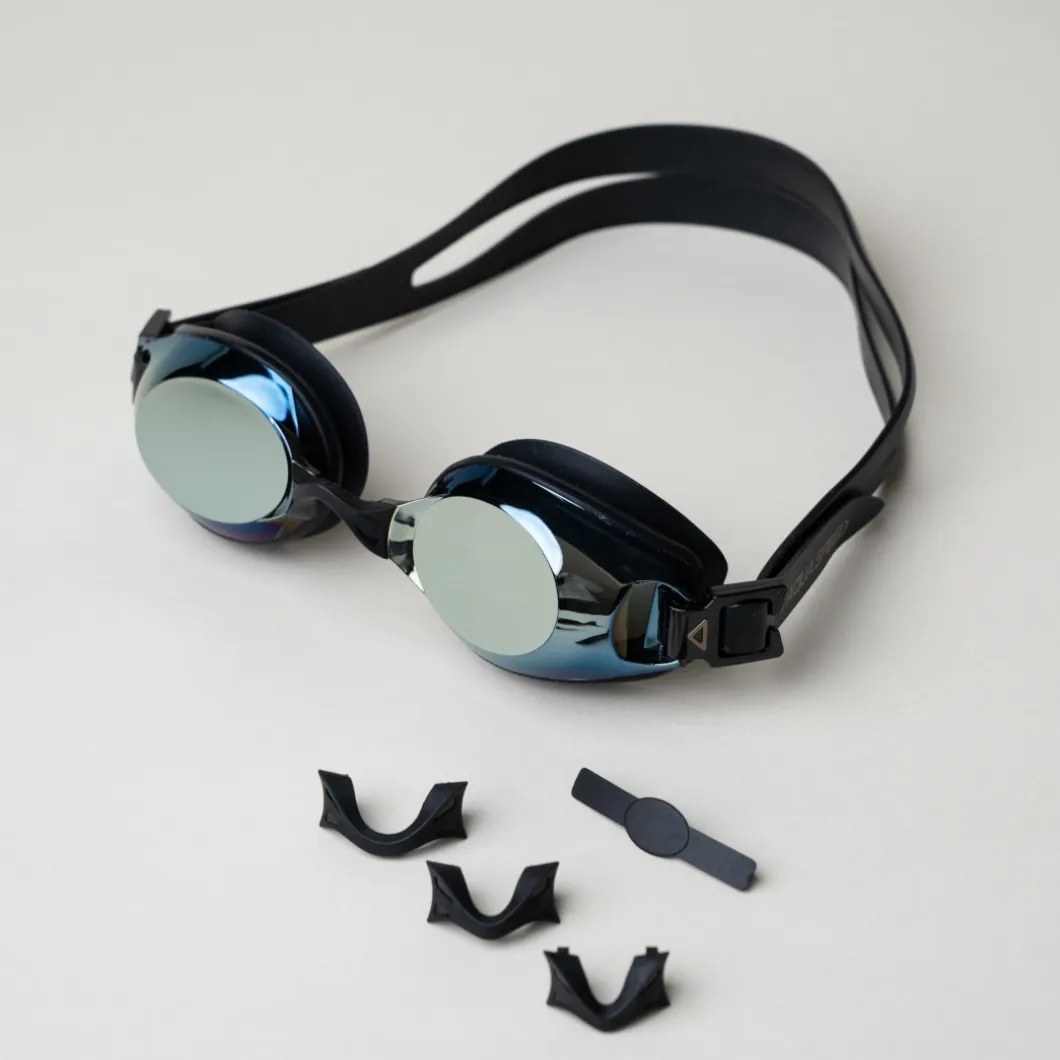 Okulary pływackie korekcyjne Aqua Speed Lumina 76 Mirror - czarne