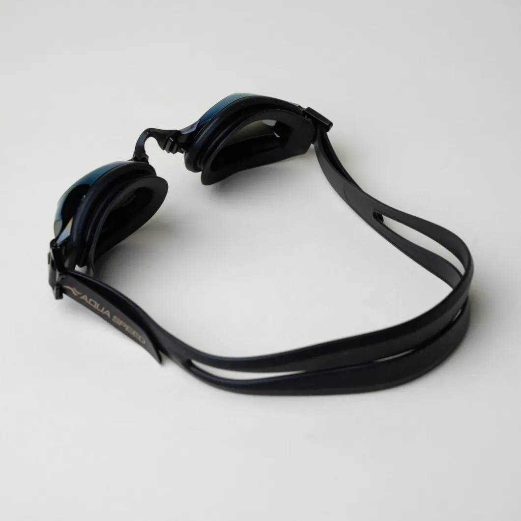 Okulary pływackie korekcyjne Aqua Speed Lumina 76 Mirror - czarne