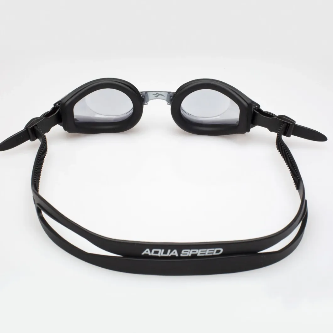 Okulary pływackie korekcyjne Aqua Speed Focus 19 - czarne - dymione szkła