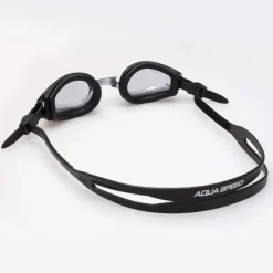 Okulary pływackie korekcyjne Aqua Speed Focus 19 - czarne - dymione szkła
