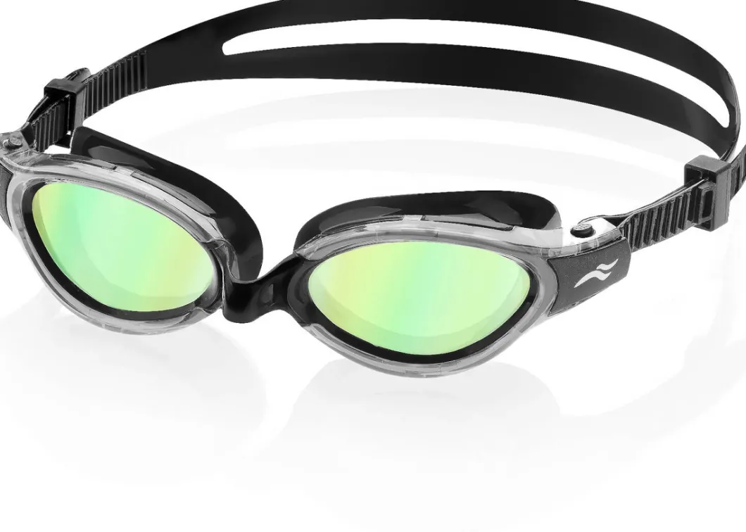 Okulary pływackie lustrzane Aqua Speed Triton 2.0 Mirror 53 - szaro/czarne