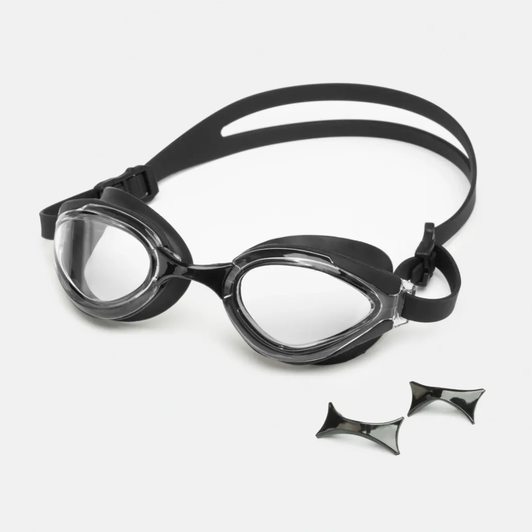 Okulary pływackie uniwersalne Aqua Speed Eos Nano Anti-Fog kol.07 - czarne - bezbarwne szła