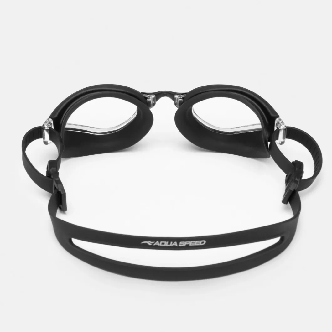 Okulary pływackie uniwersalne Aqua Speed Eos Nano Anti-Fog kol.07 - czarne - bezbarwne szła