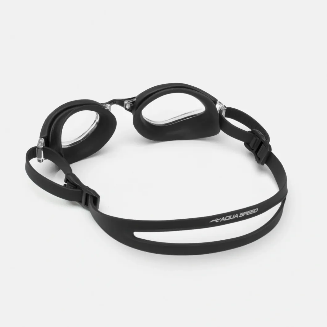 Okulary pływackie uniwersalne Aqua Speed Eos Nano Anti-Fog kol.07 - czarne - bezbarwne szła