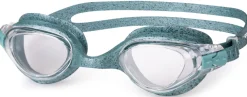 Okulary pływackie z materiałów z recyklingu Aqua Speed Vega Reco 04 - zielone - bezbarwne szkła