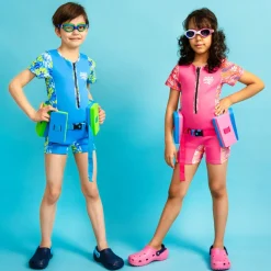 Pas wypornościowy 6-elementowy dla dzieci Aqua Speed Duo 02 - zielony
