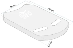 Piankowa deska do nauki pływania Aqua Speed Uni 43 cm - niebieska