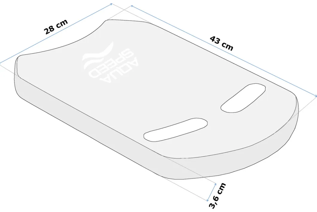 Piankowa deska do nauki pływania Aqua Speed Uni 43 cm - niebieska