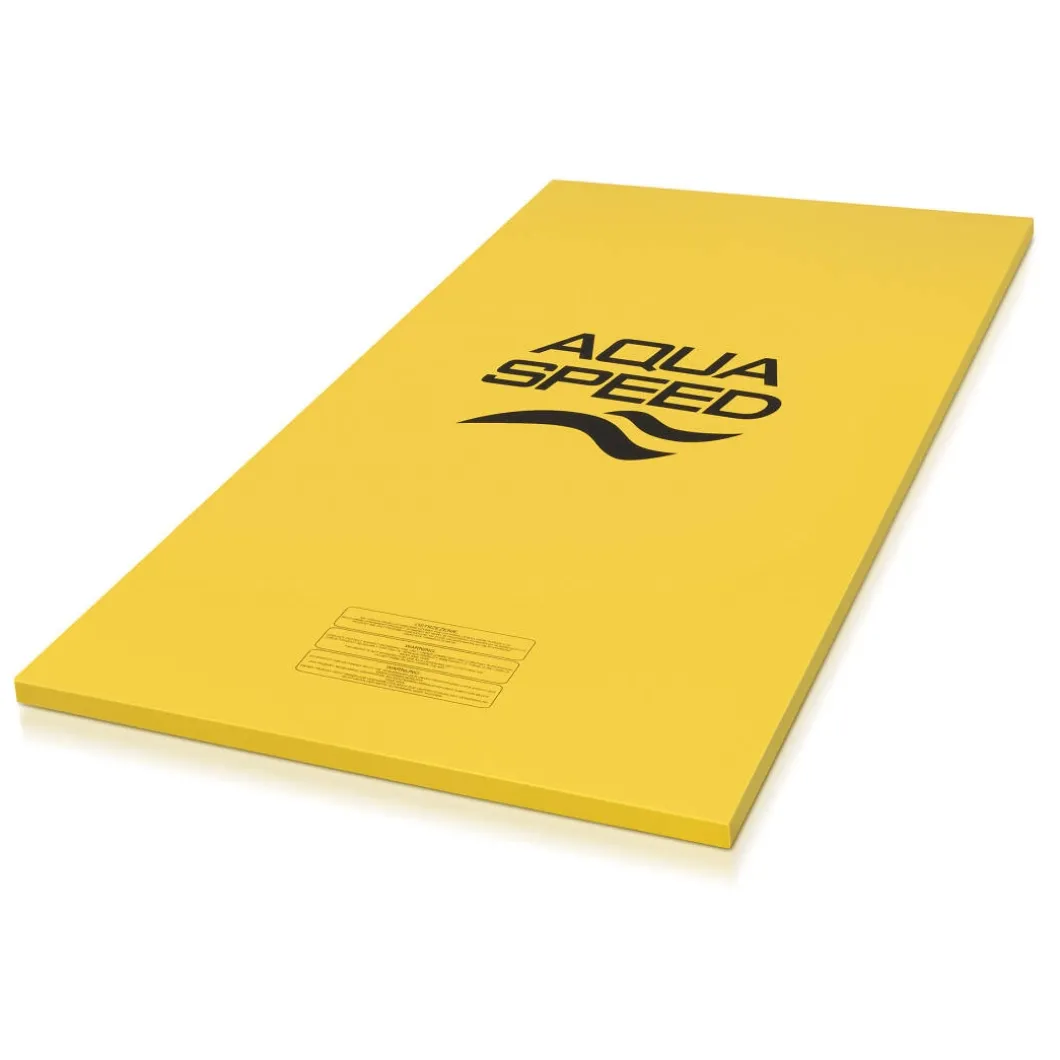 Piankowa mata do pływania AQUA SPEED 200x100x4 cm - żółta
