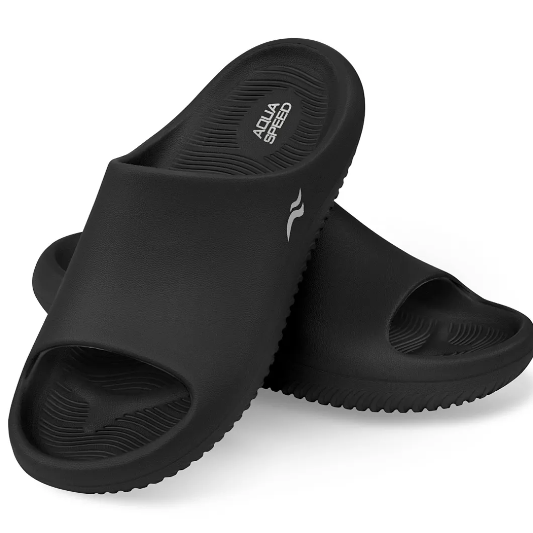 Piankowe klapki basenowe Aqua Speed Toledo 07 - czarne