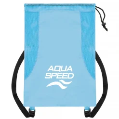 Pojemny worek na plecy Aqua Speed Mesh Backpack 02 - niebieski