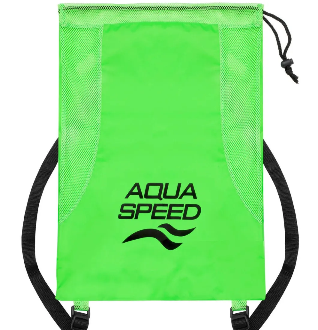 Pojemny worek na plecy Aqua Speed Mesh Backpack 11 - zielony
