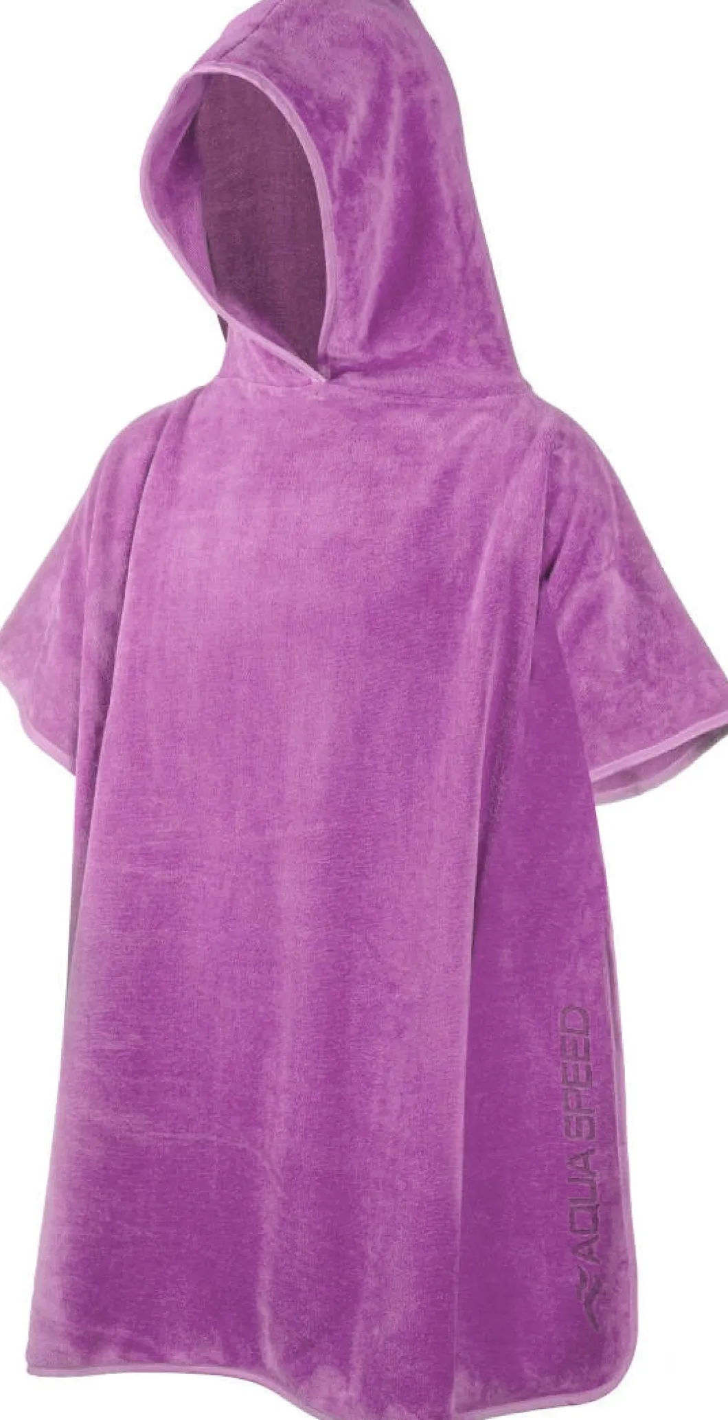 Poncho - ręcznik z mikrofibry dla dzieci Aqua Speed 70 x 120 cm 09 - fioletowe