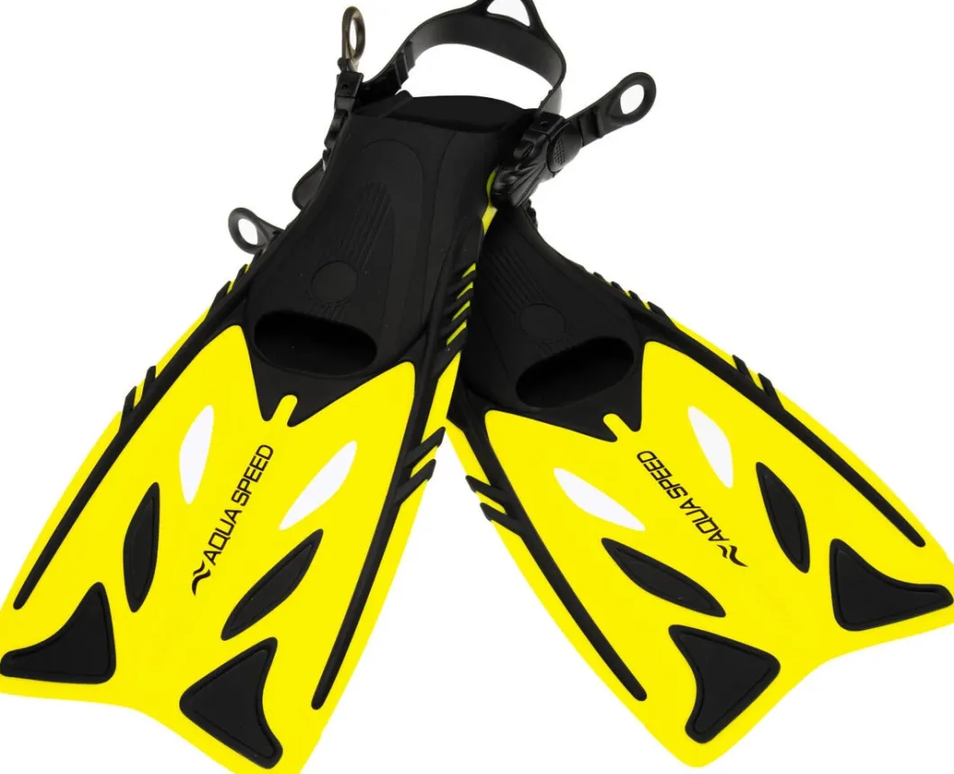 Regulowane płetwy do snorkelingu dla dzieci Aqua Speed Eon 18 - żółte