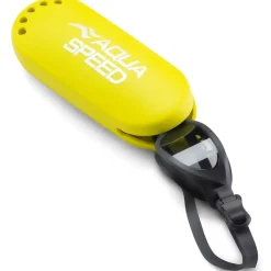 Silikonowe etui na okulary pływackie Aqua Speed 18 - żółte
