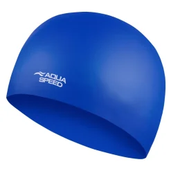 Startowy czepek pływacki z silikonu Aqua Speed 3D Cap 01 - niebieski