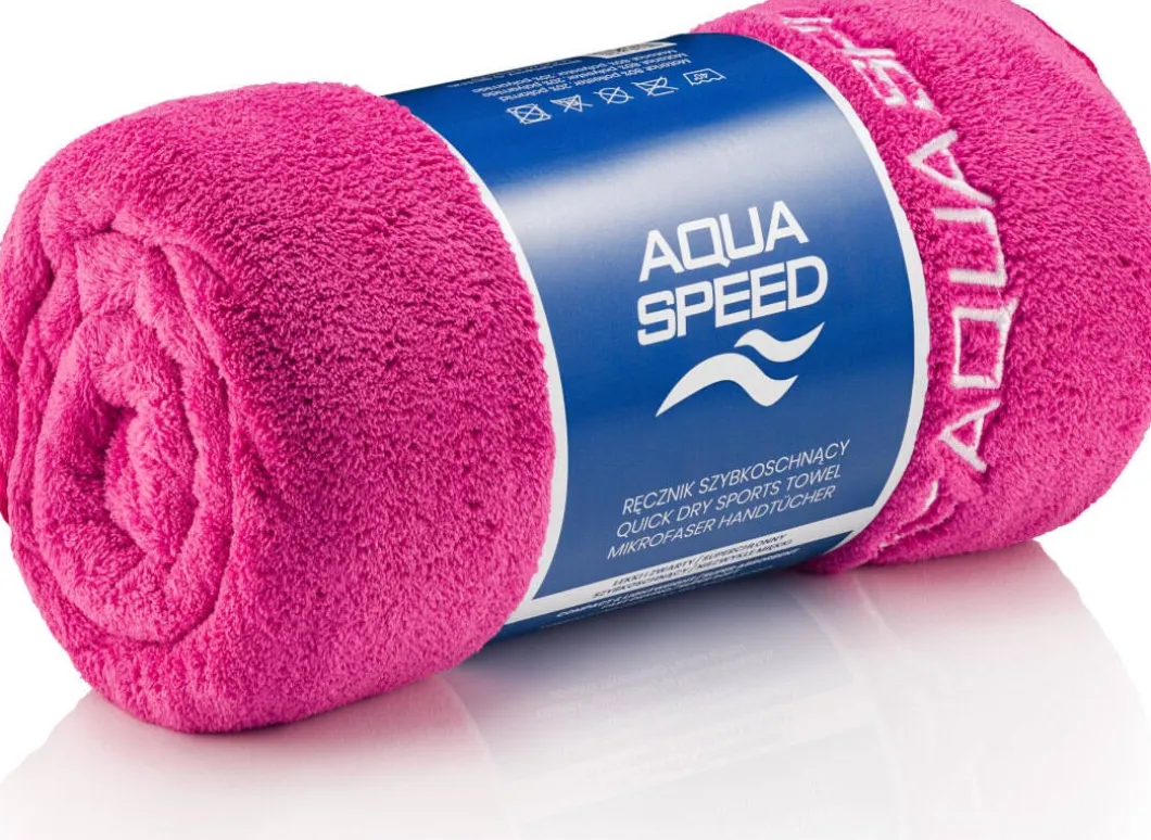 Szybkoschnący ręcznik z mikrofibry Aqua Speed Dry Coral 70x140 cm - 27 różowy