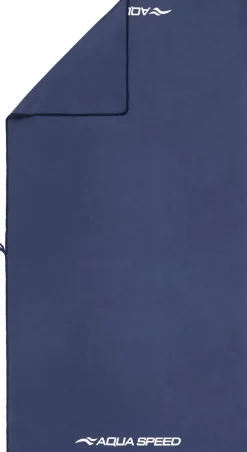 Szybkoschnący ręcznik z mikrofibry Aqua Speed Dry Flat 70x140 cm - 10 granatowy