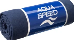 Szybkoschnący ręcznik z mikrofibry Aqua Speed Dry Flat 50x100 cm - 10 granatowy