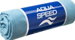 Szybkoschnący ręcznik z mikrofibry Aqua Speed Dry Flat 50x100 cm 02 - niebieski