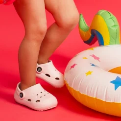 Zabudowane klapki basenowe dla dzieci Aqua Speed Lugo 03 - różowe