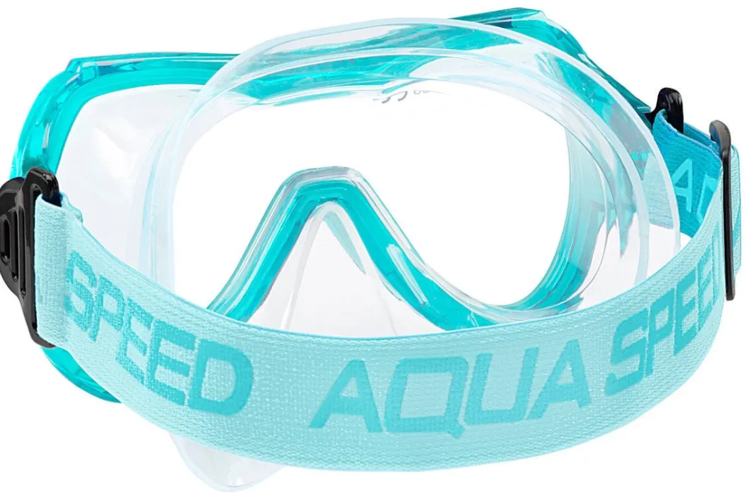 Zestaw do snorkelingu dla dzieci Aqua Speed Alize + Samos + worek 04 - turkusowy
