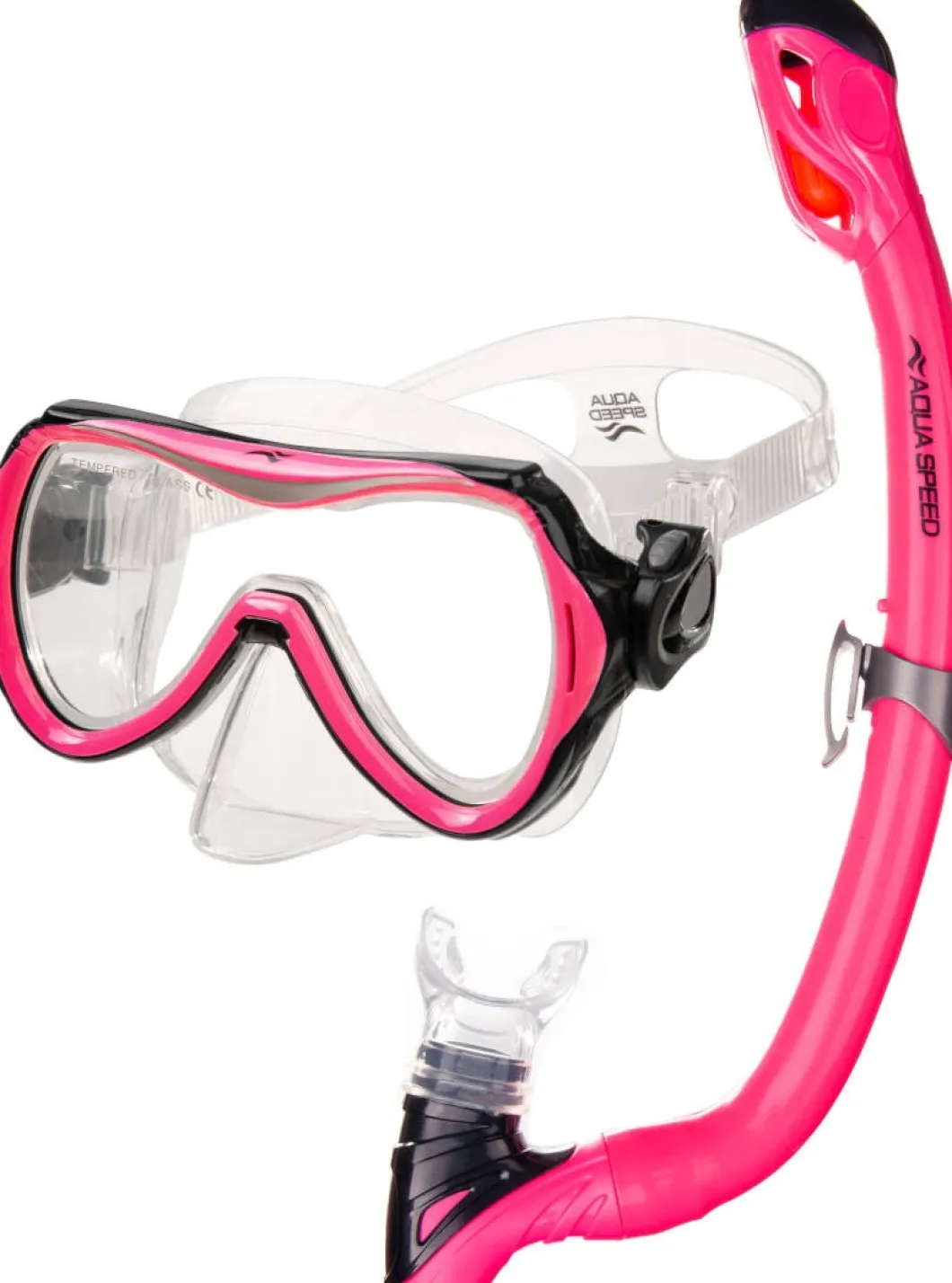 Zestaw do snorkelingu dla dzieci Aqua Speed Alize + Samos 03 + worek - różowy