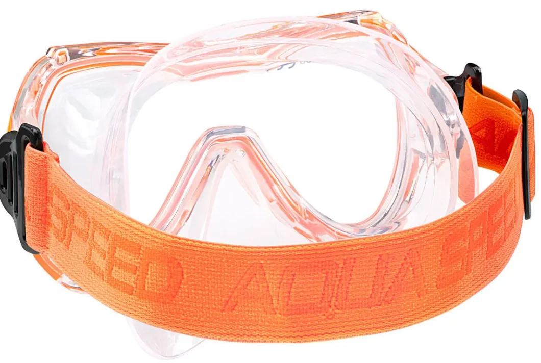 Zestaw do snorkelingu dla dzieci Aqua Speed Alize FS + Samos + worek 75 - pomarańczowy